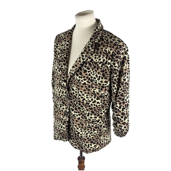 Maxim Studio cheetah print blazer size XL - Picture 5 of 6